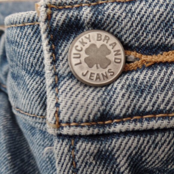 Lucky Brand Embroidered JEANS Gold Rush Mid Rise Boy 12/31R NWOT - Picture 11 of 15